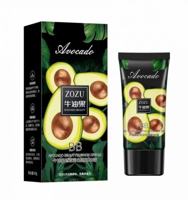 ZOZU Foundation BB-cream cushion with avocado extract Beautycushon Cream, 40g